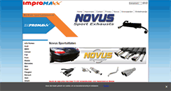 Desktop Screenshot of novus-sportuitlaten.nl