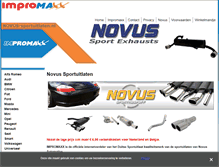 Tablet Screenshot of novus-sportuitlaten.nl